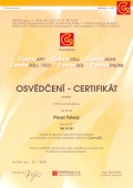Osvědčení CosmoSOL